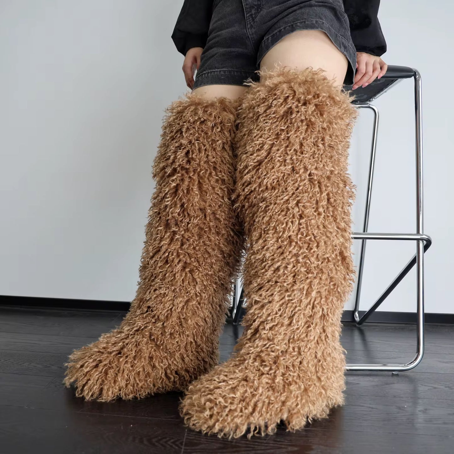 Knee Mangolian Boots